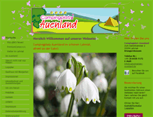 Tablet Screenshot of campingplatz-auenland.de